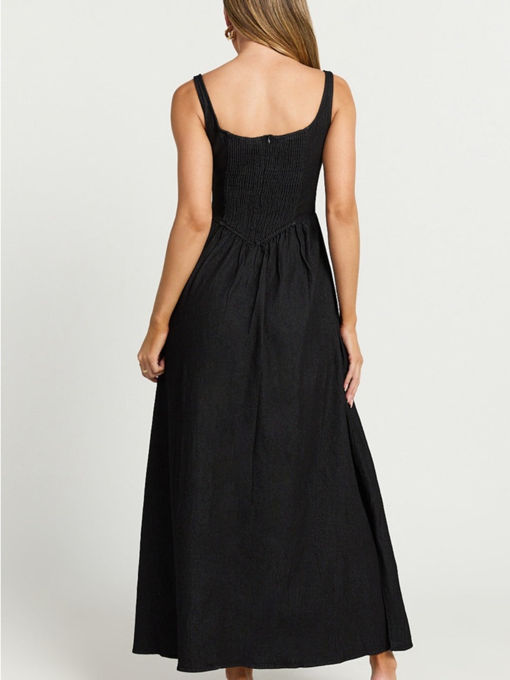 NWOT SHOWPO RHAZIYA MIDI DRESS, BLACK Size 16 - Picture 4 of 7